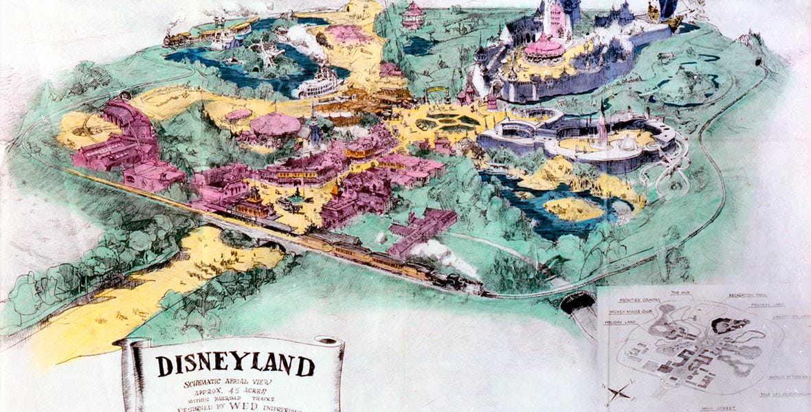 Herb Ryman concept art for Disneyland Herb Ryman concept art for Disneyland