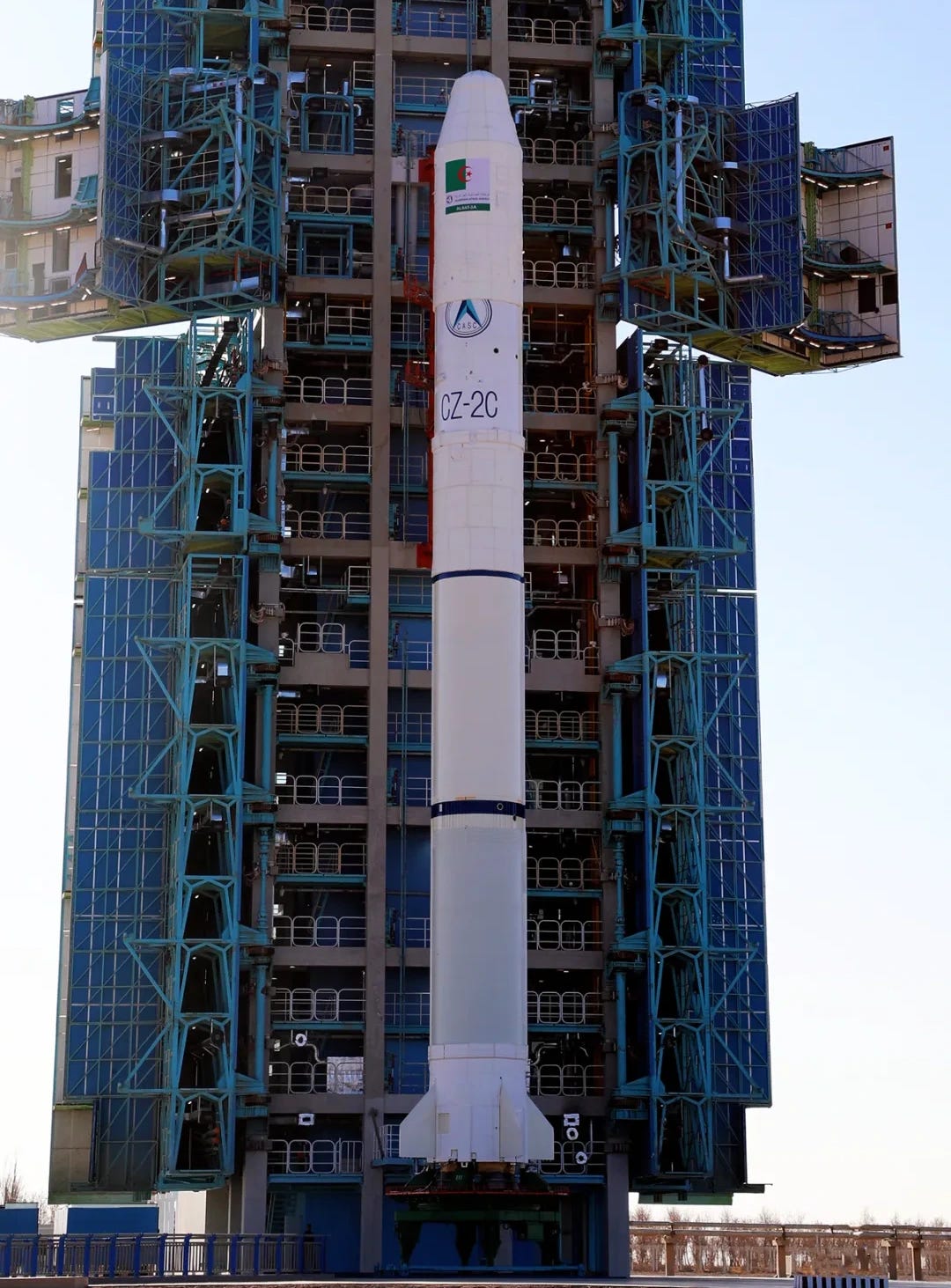 The Long March 2C launch vehicle at Launch Site 94 ahead of its January 15th 2026 launch mission. The Long March 2C launch vehicle at Launch Site 94 ahead of its January 15th 2026 launch mission.
