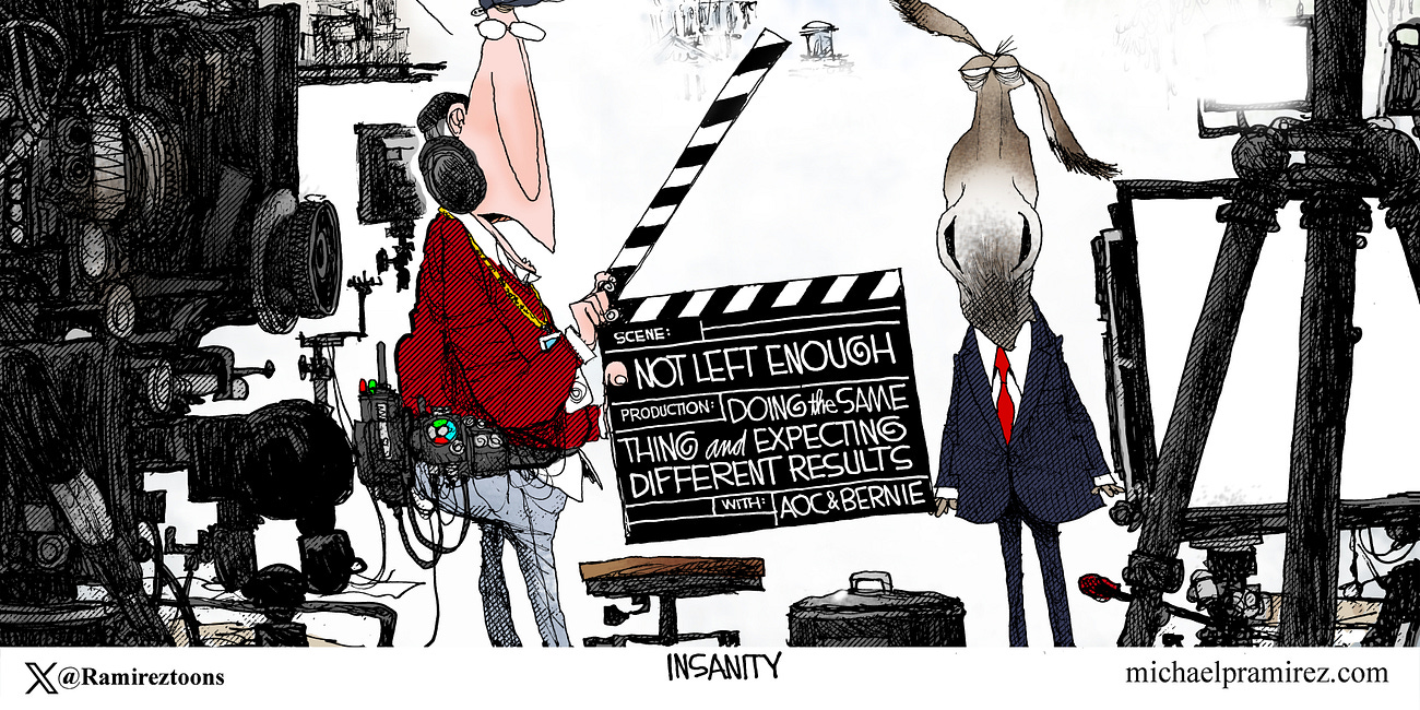 Michael Ramirez: Not Left Enough 4-17-25