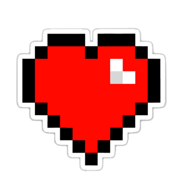 8 Bit Heart Transparent , Png Download - Happy Valentines Day Gamer ...