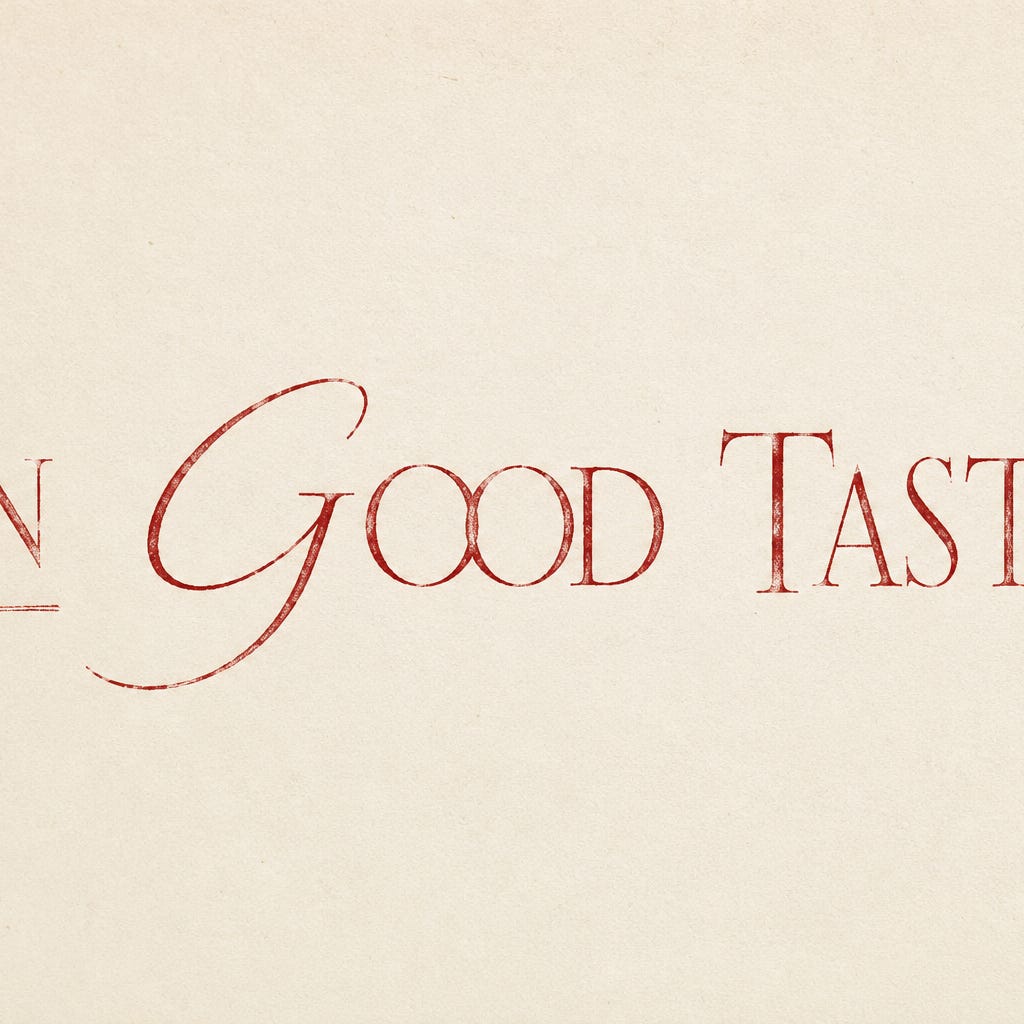 In Good Taste logo