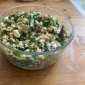Dense bean salad