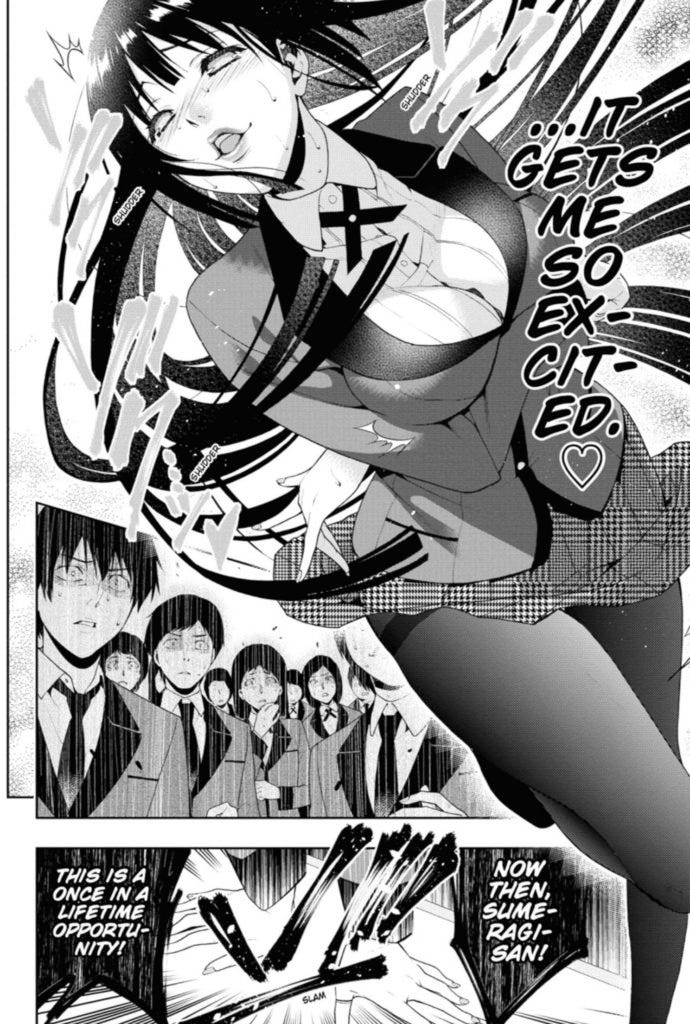 This image has an empty alt attribute; its file name is kakegurui-excited-690x1024.jpg