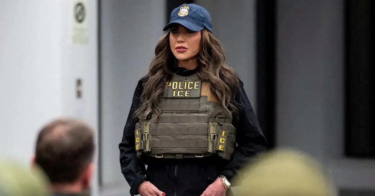 ICE Barbie: Kristi Noem Gets Dolled Up for Deportation Raid Photo-Op