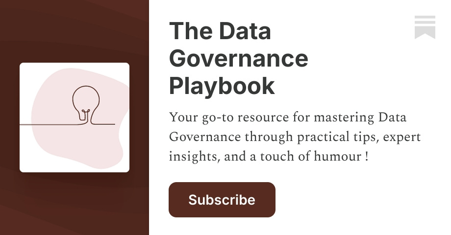 The Data Governance Playbook | Charlotte Ledoux | Substack
