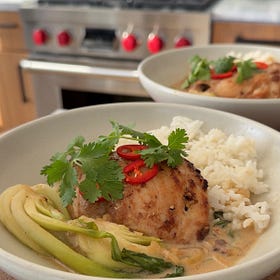 Coconut Lemongrass Chicken with Bok Choy