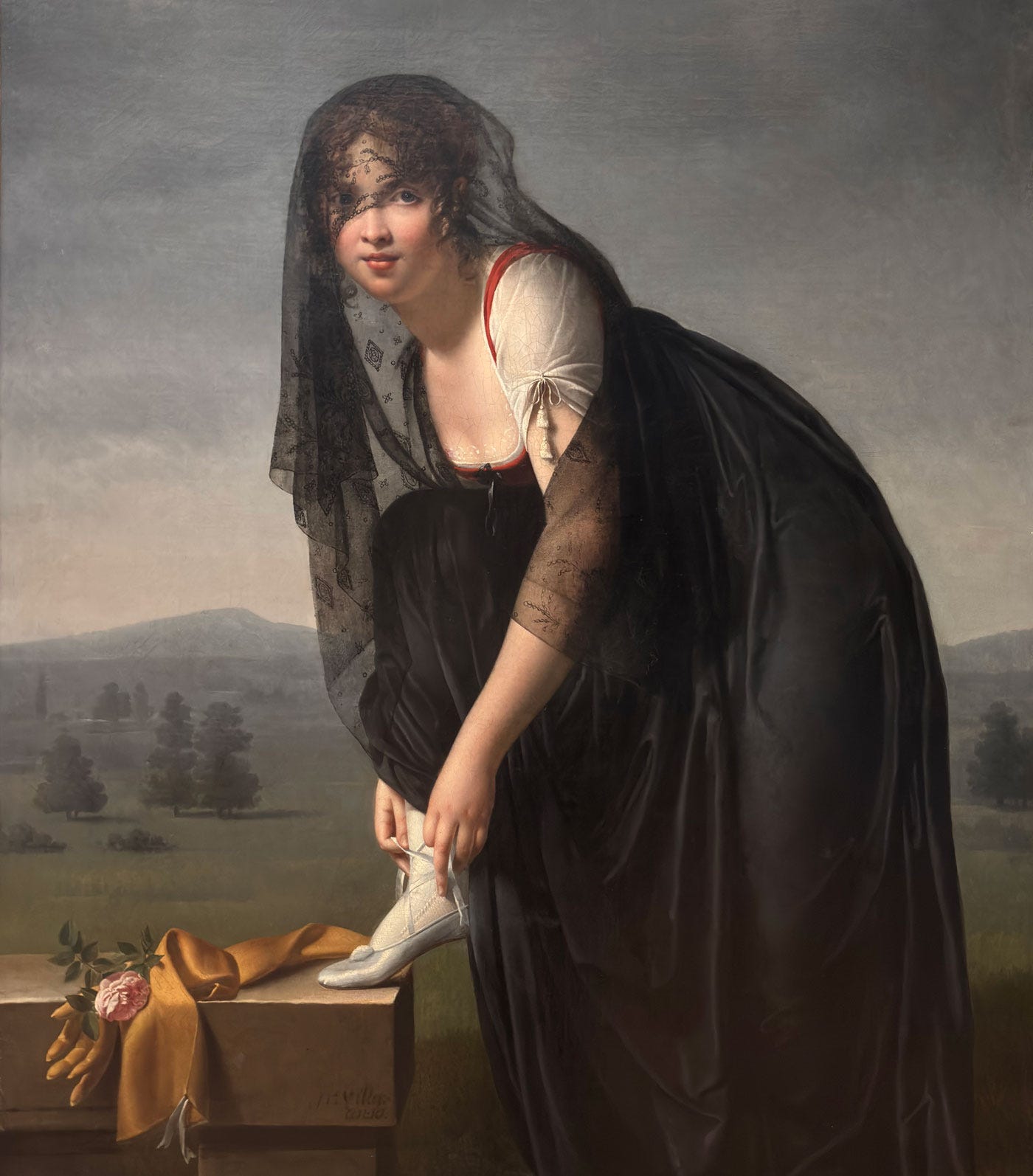 ‘Nisa’ Marie-Denise Villers, A Study of a woman after nature, detail, photo by the author.