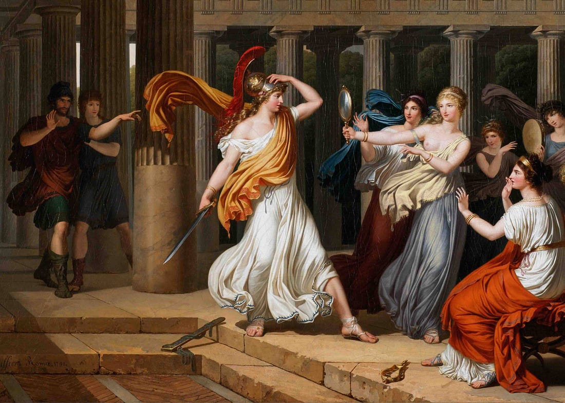 painting of odysseys discovering Achilles painting of odysseys discovering Achilles