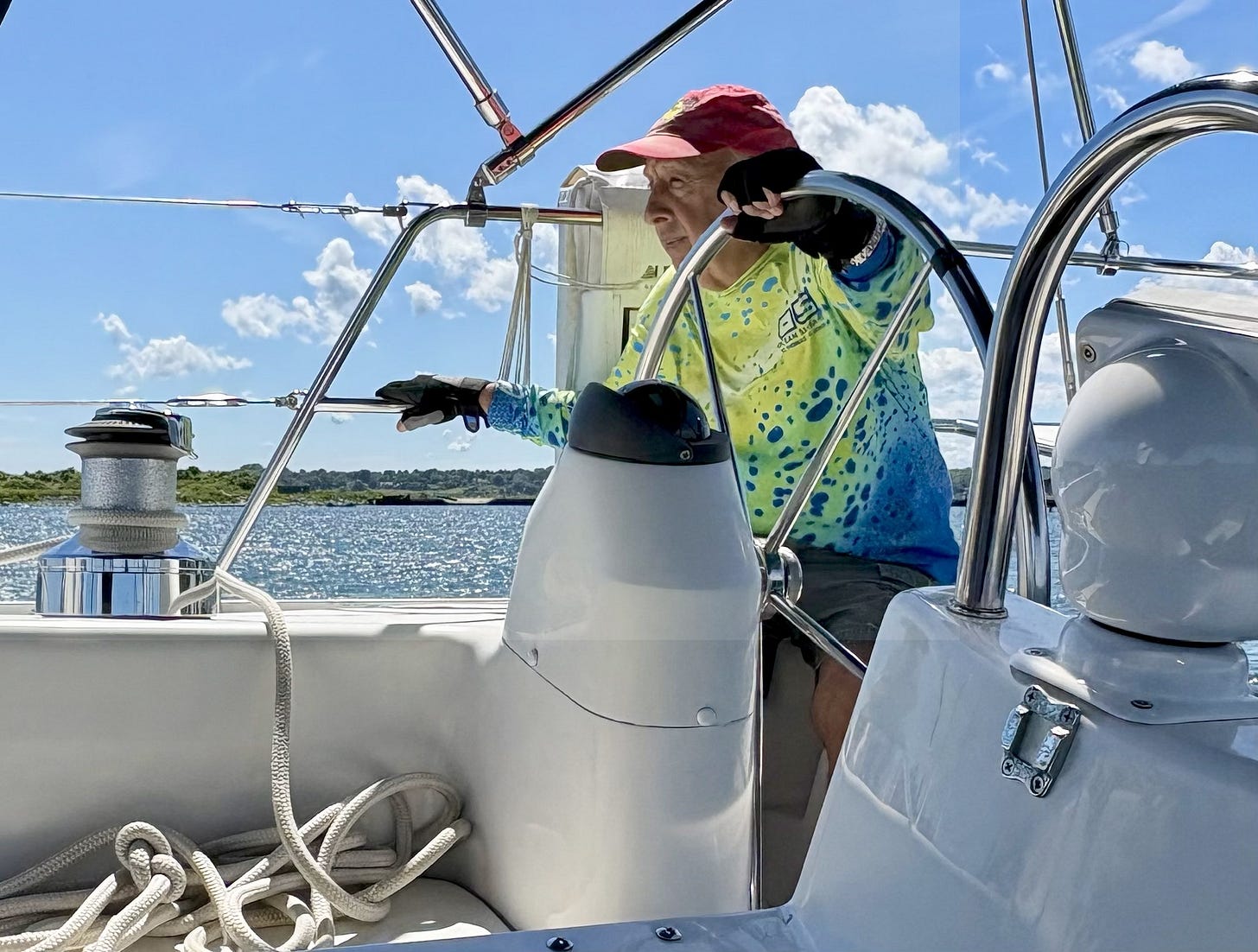 Michael Kaye, the business coach, at the helm.