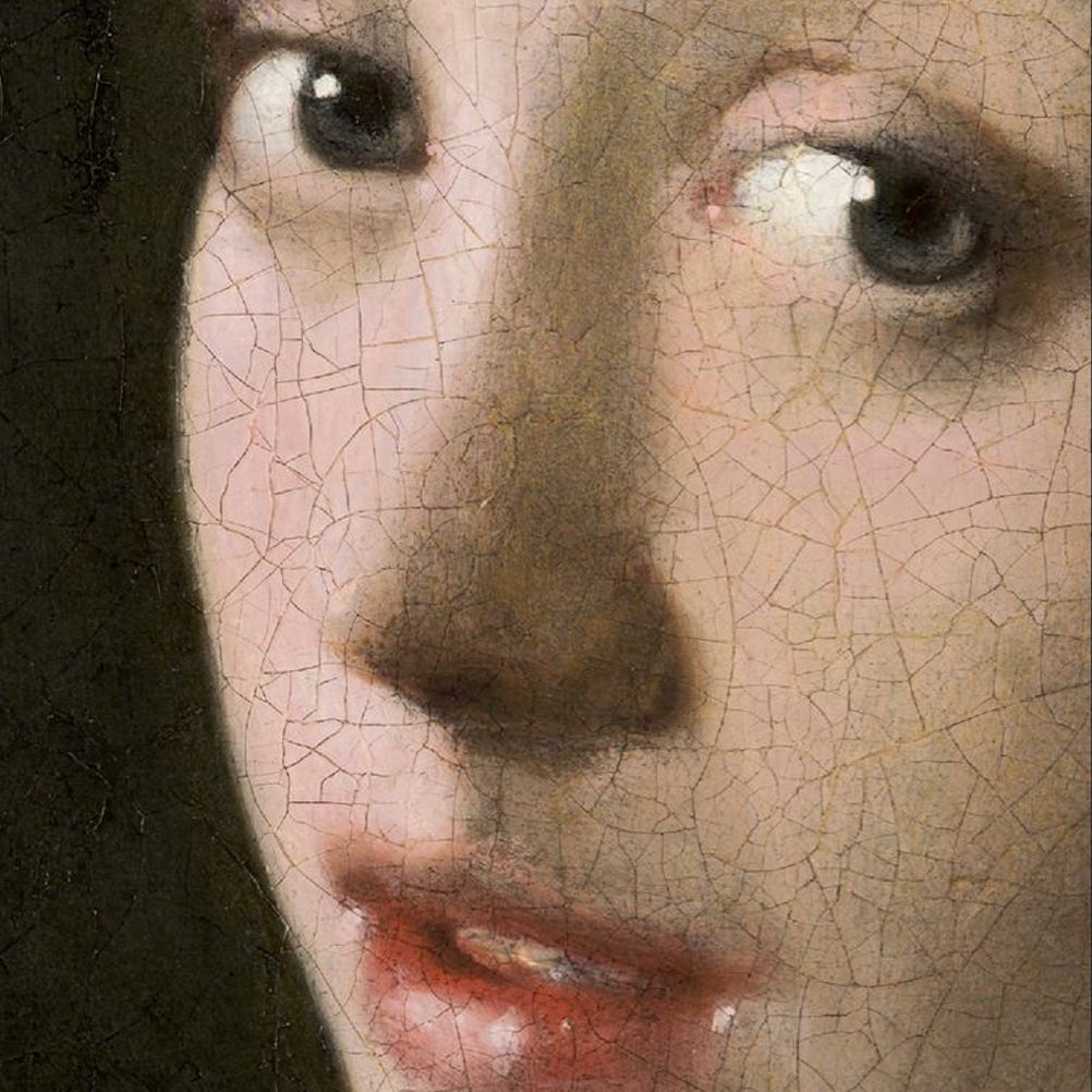 girl with a silver earring