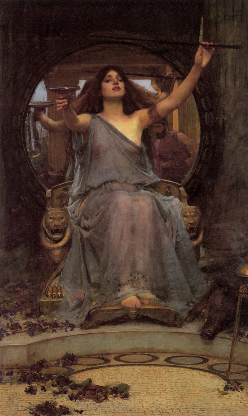 Circe Offering the Cup to Odysseus by John William Waterhouse Circe Offering the Cup to Odysseus by John William Waterhouse