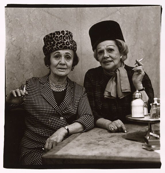 Diane Arbus | Two ladies at the automat, N.Y.C. 1966 | The Metropolitan  Museum of Art