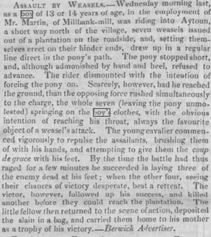 Berwick Advertiser, 12 September 1840 Berwick Advertiser, 12 September 1840