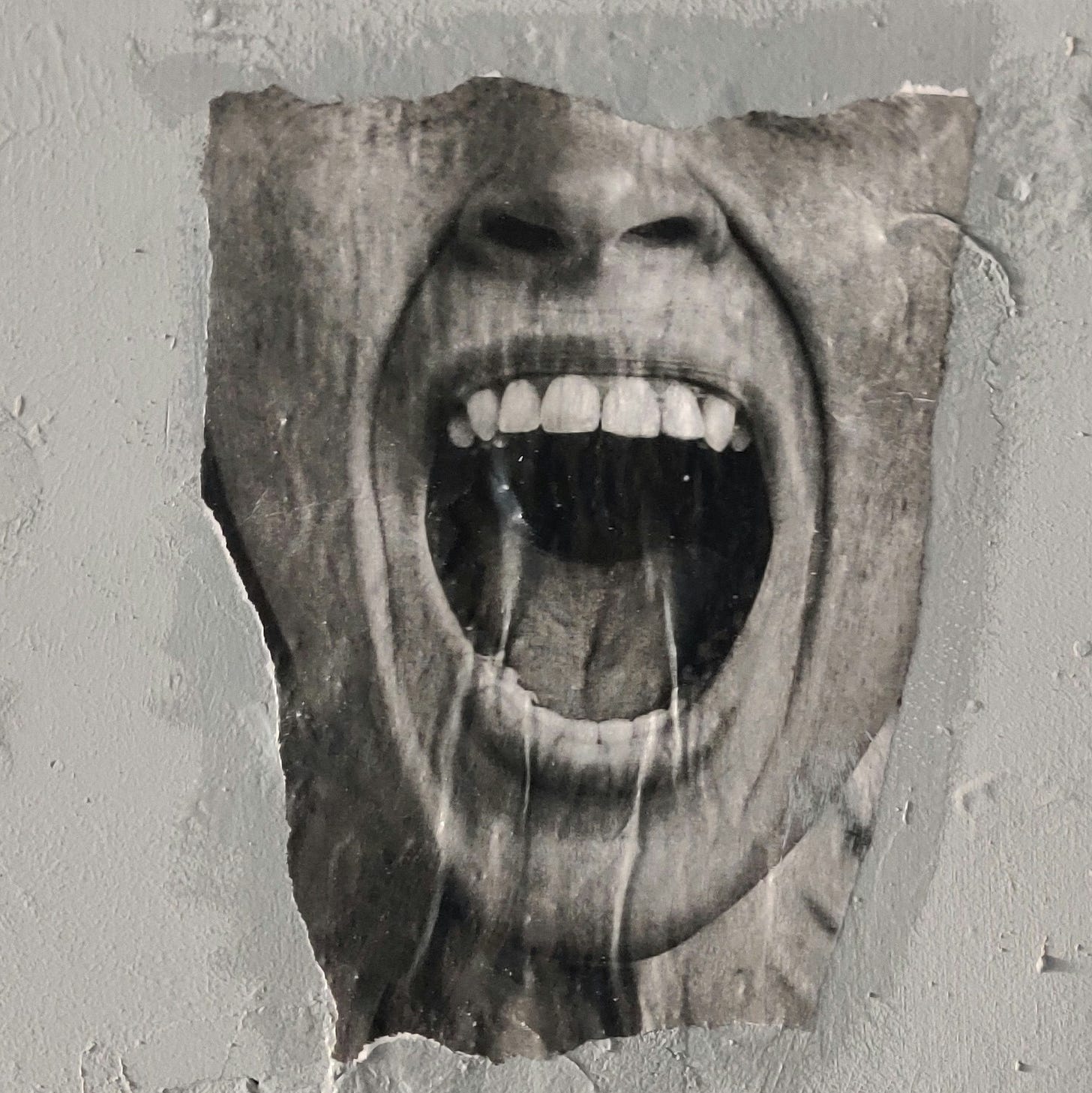 close up of a screaming face (AI writing evidence) close up of a screaming face (AI writing evidence)