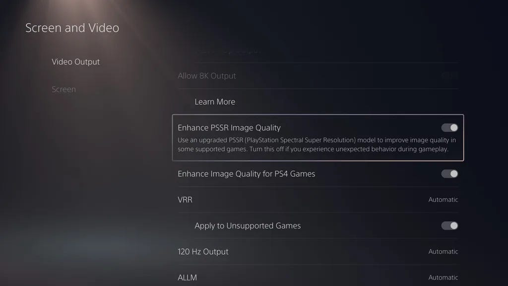 How to enable PSSR 2 on PS5 Pro