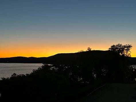 Sunsets over the Hudson Valley in Peekskill