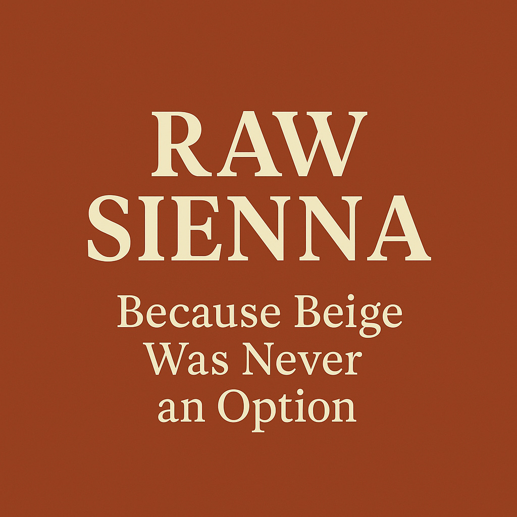 Raw Sienna: Because Beige Was Never an Option