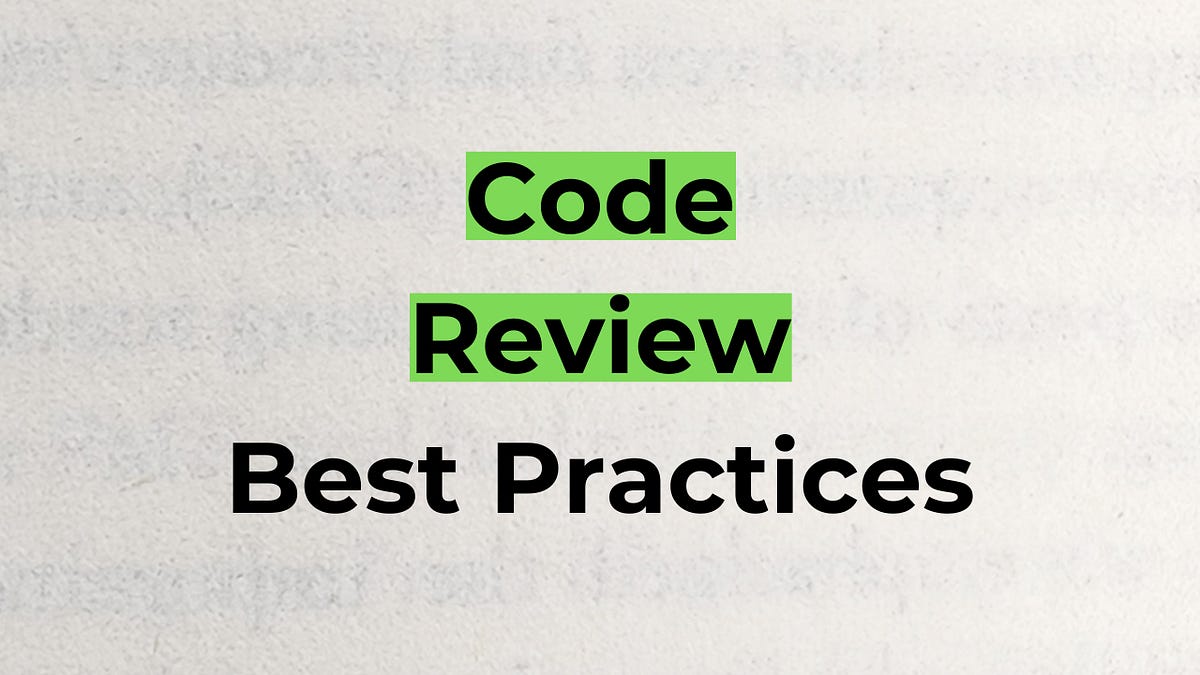 Code Review Best Practices - by Neo Kim