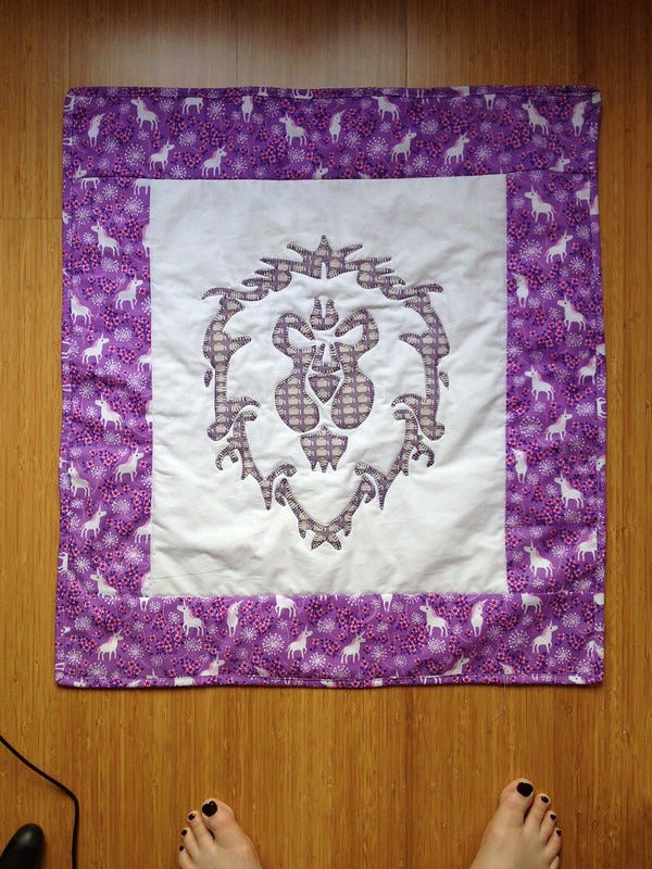 Finished Alliance Pusheen Mini Quilt Finished Alliance Pusheen Mini Quilt