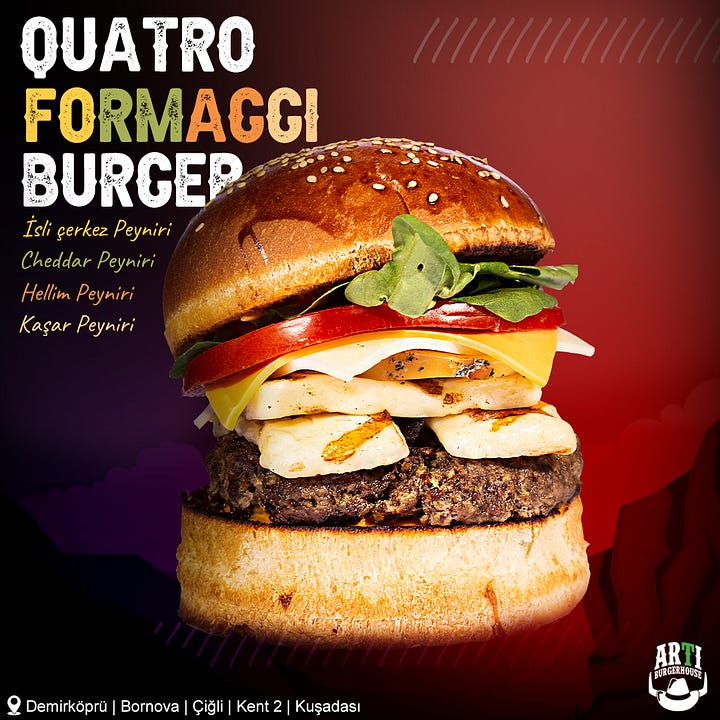 burger sosyal medya tasarımları