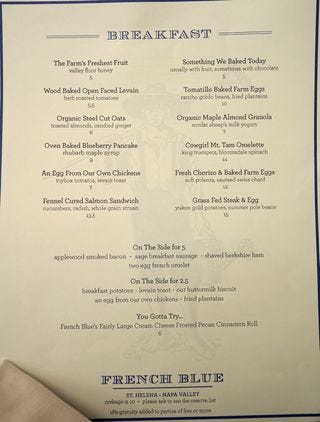 A - FB - Breakfast menu A - FB - Breakfast menu
