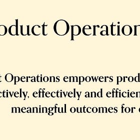 The Product Operations Manifesto