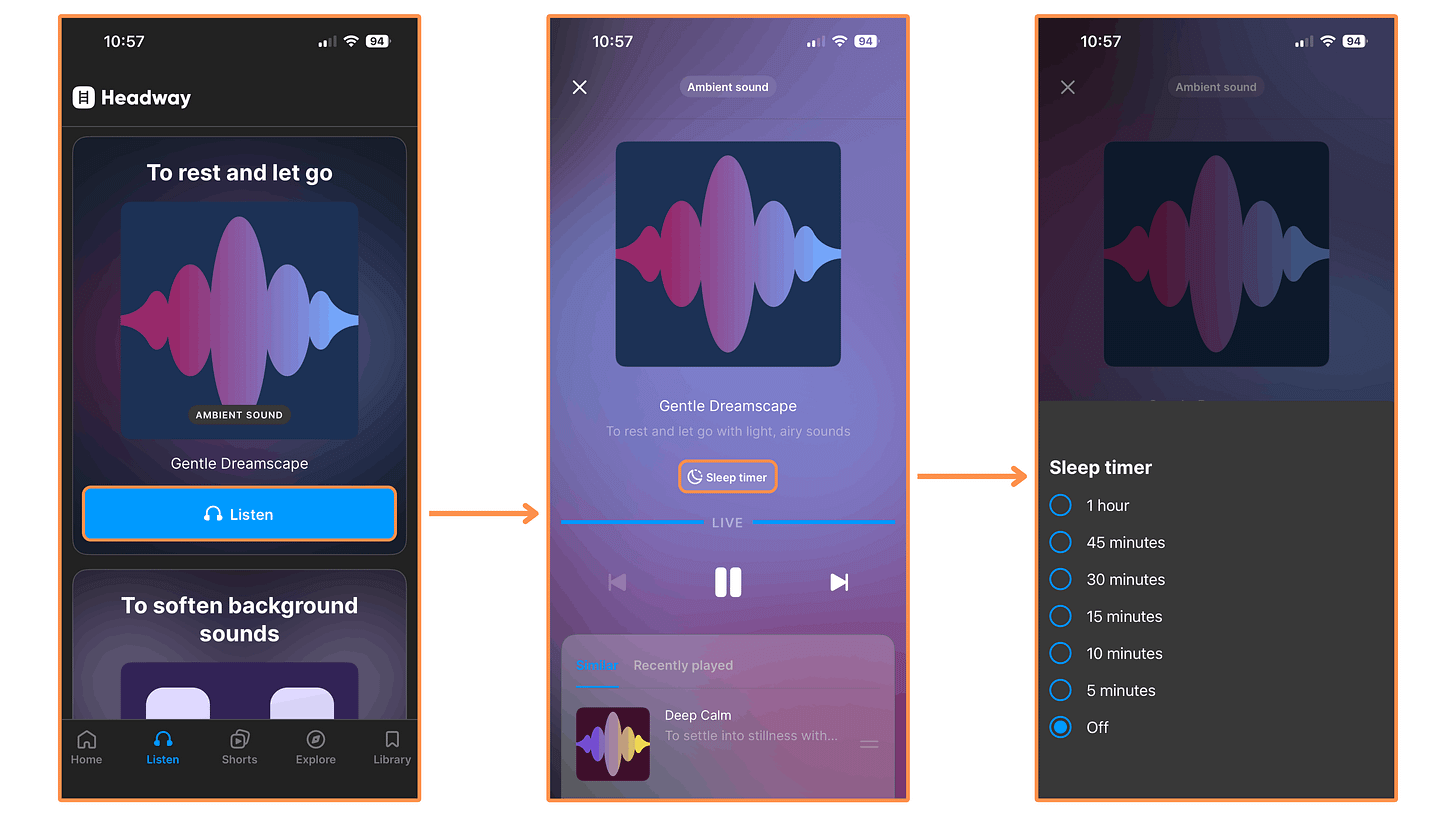 Headway’s instrumental music to help you rest/relax (dark mode) Headway’s instrumental music to help you rest/relax (dark mode)