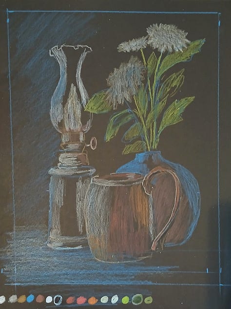 Sketch and First layers of Color 