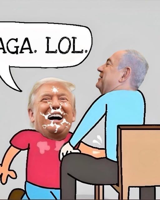 May be an illustration of ‎2 people, the Oval Office and ‎text that says '‎AGA. GA.LOL. LOL. ل‎'‎‎