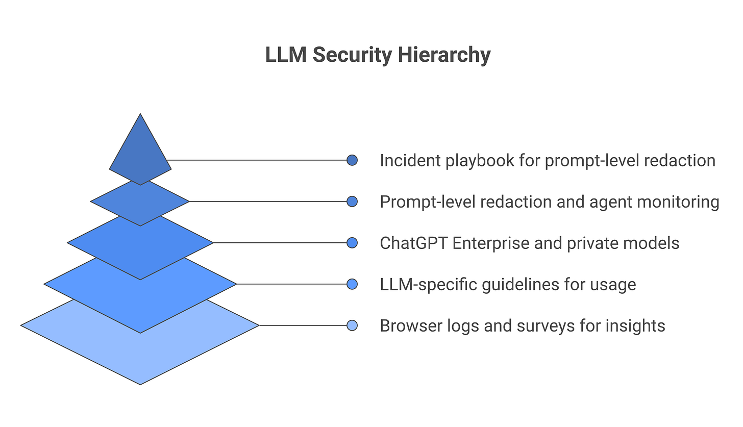 IMAGE 4: Minimum-viable LLM DLP program