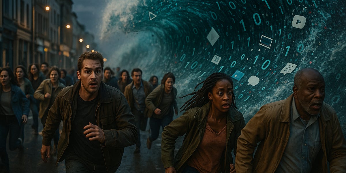 The Flood: AI Slop as a DDoS on Attention - by Peter Benson