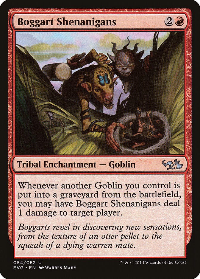 Boggart Shenanigans (Duel Decks Anthology: Elves vs. Goblins #54) Boggart Shenanigans (Duel Decks Anthology: Elves vs. Goblins #54)