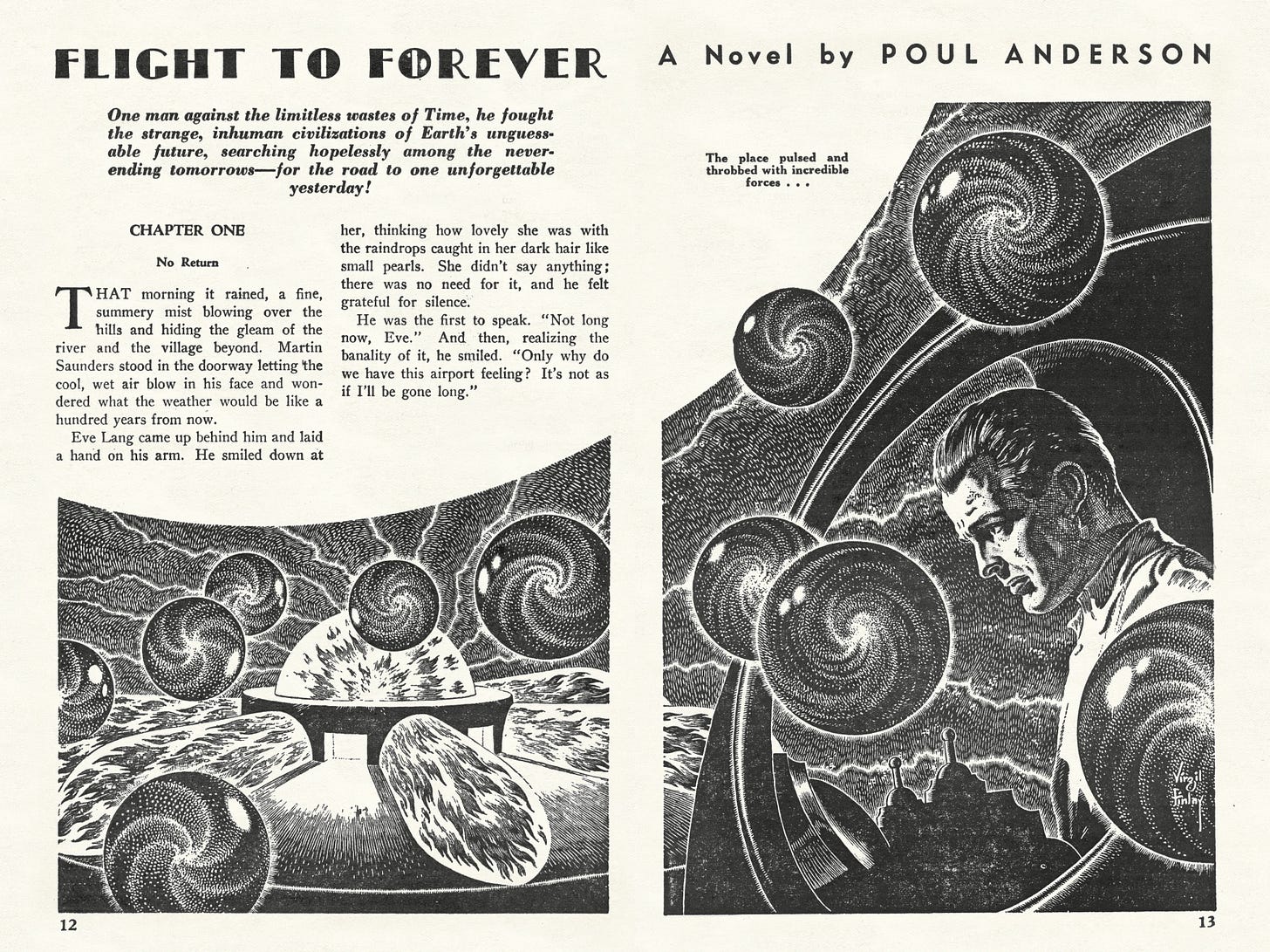 Flight To Forever -- Pulp Covers