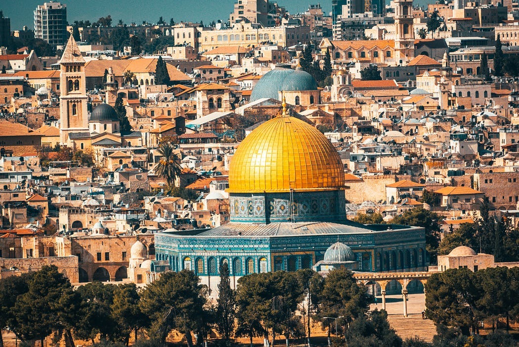 The Dome of the Rock in Jerusalem. The Dome of the Rock in Jerusalem.