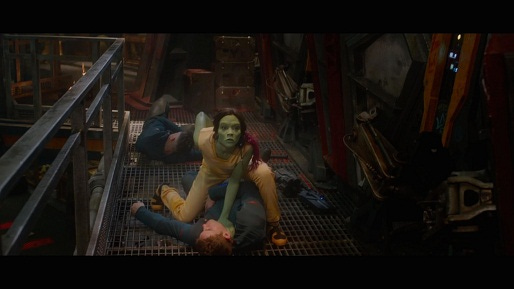 Gamora is one of the lead characters of Guardians of the Galaxy Gamora is one of the lead characters of Guardians of the Galaxy