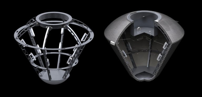 Rendering of the capsule being designed by the California State University group