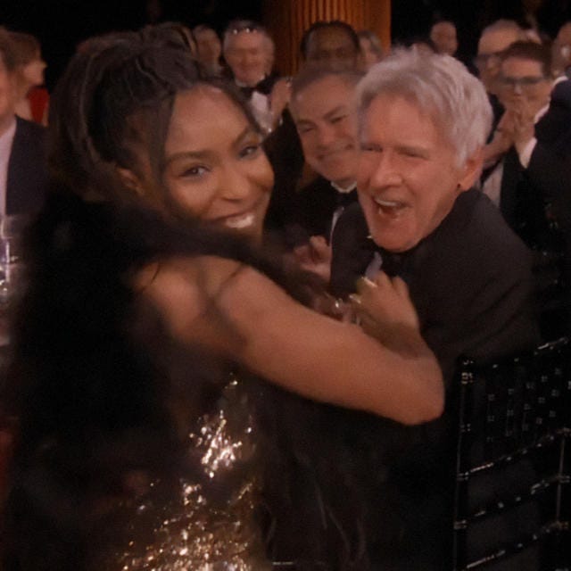 Harrison Ford Becomes A Viral Meme After Eating On Screen At 2025 SAG Awards
