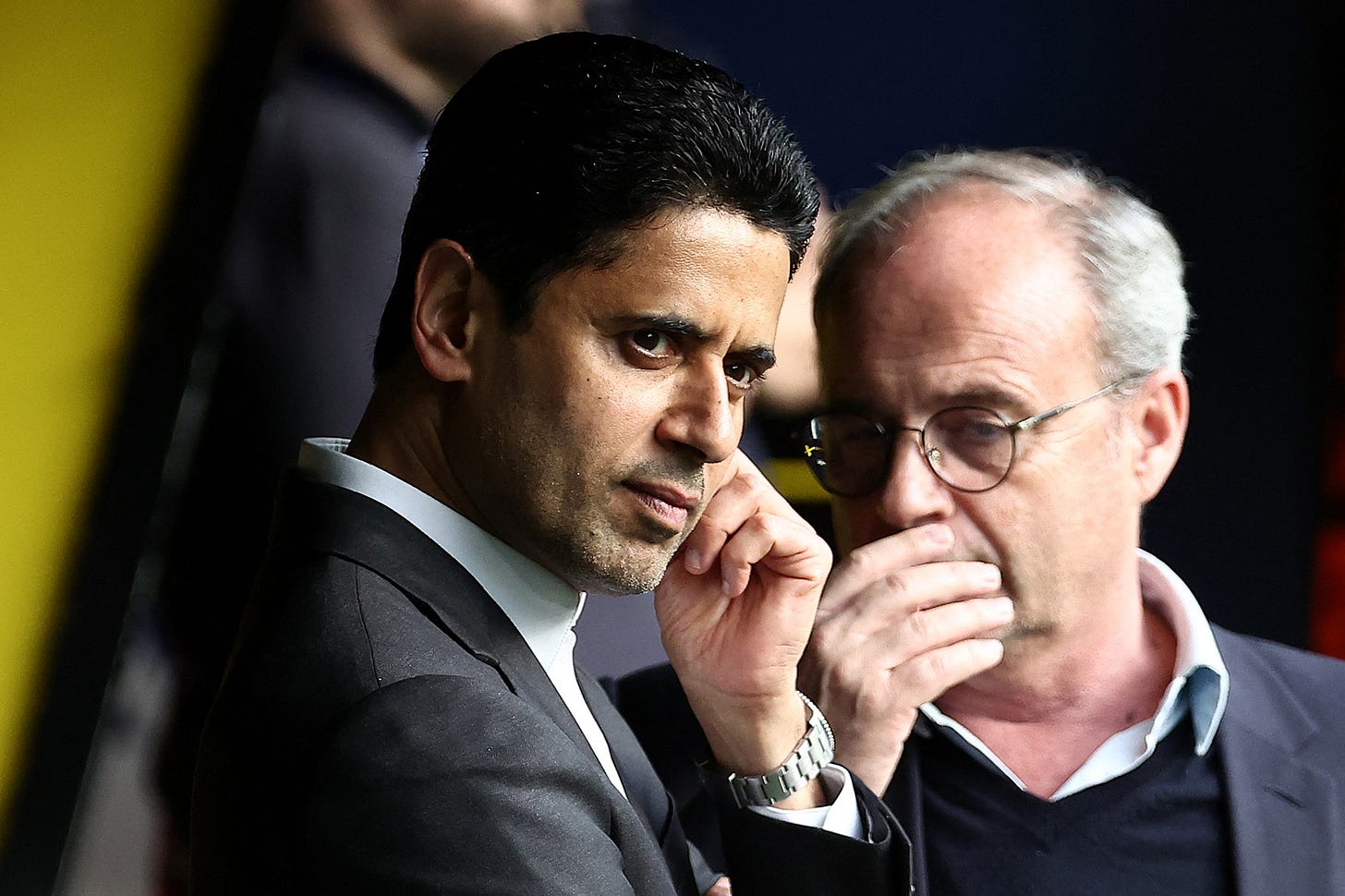 Nasser Al-Khelaifi and Luis Campos