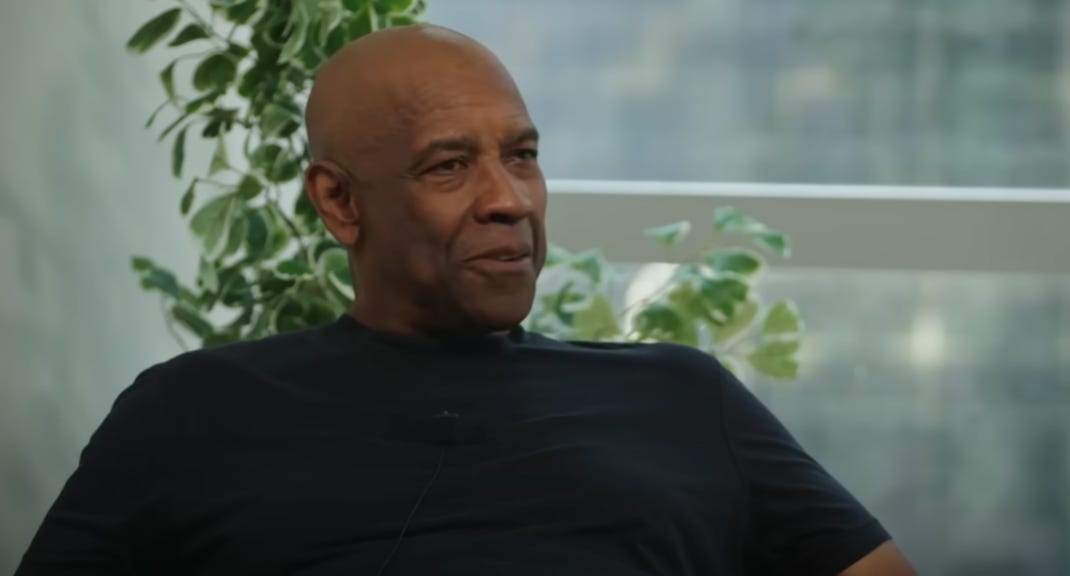 Denzel Washington Says He Doesn't Watch Movies Anymore