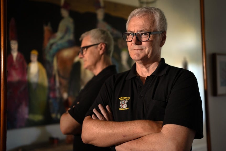 Richard Saunders questions the reliability of human memory. (Australian Story: Tom Hancock)
