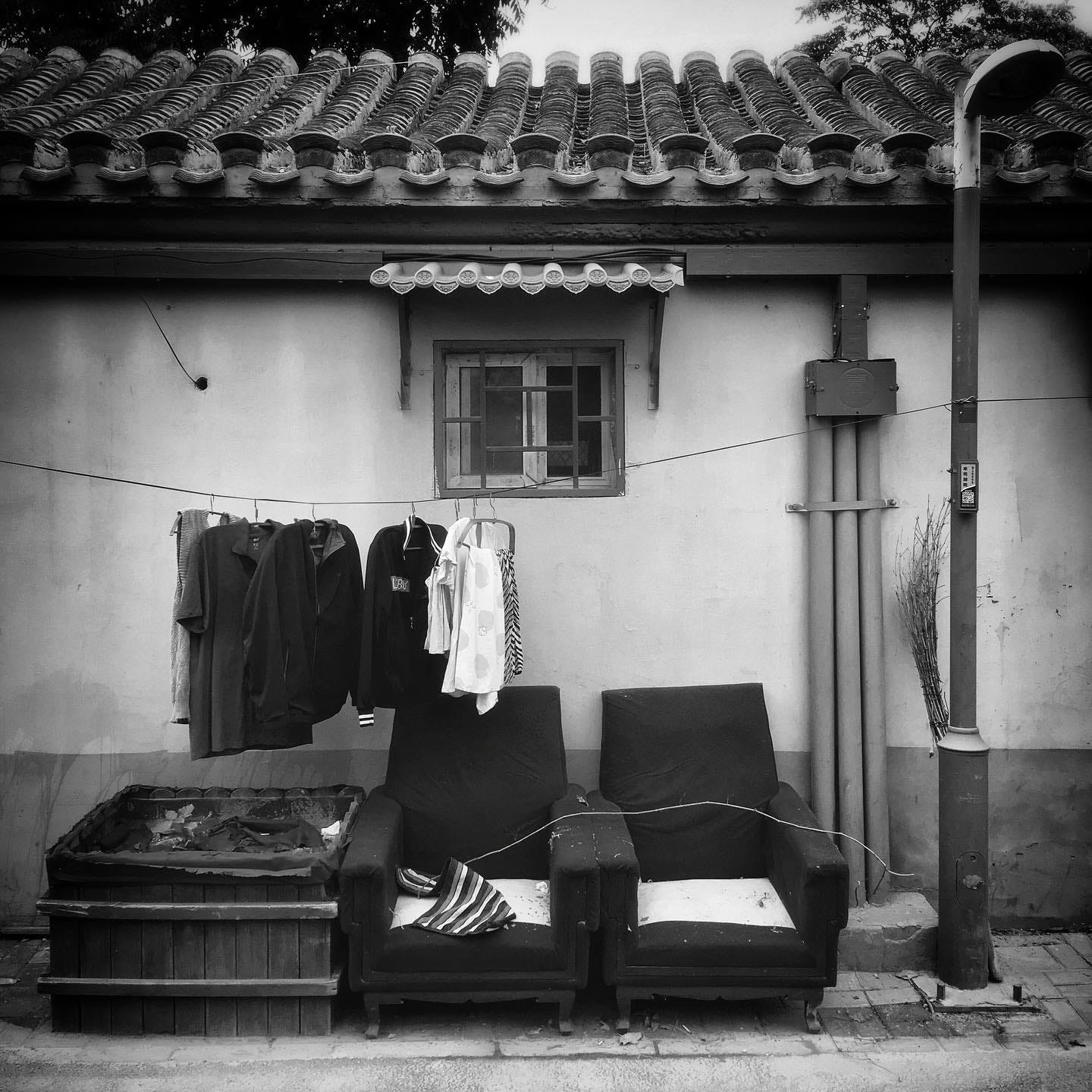 A classic Beijing hutong scene.