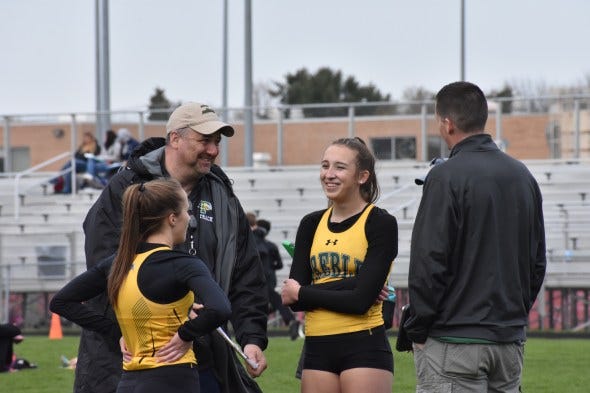 Preble girls track and field head coach Jeff Kline Preble girls track and field head coach Jeff Kline