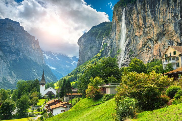 Two of Condé Nast's selection of the 50 most beautiful small towns in the world
