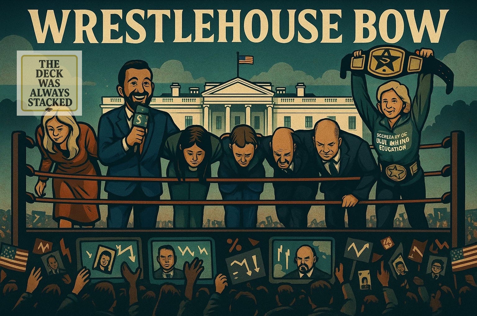 During and after Trump’s presidency, the idea of the White House as a reality TV show was both a serious proposal and a satirical critique. During and after Trump’s presidency, the idea of the White House as a reality TV show was both a serious proposal and a satirical critique.