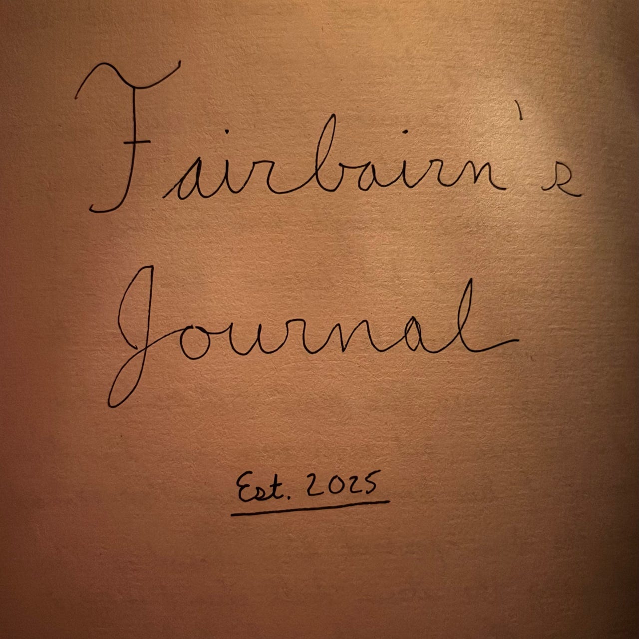 Fairbairn’s Journal