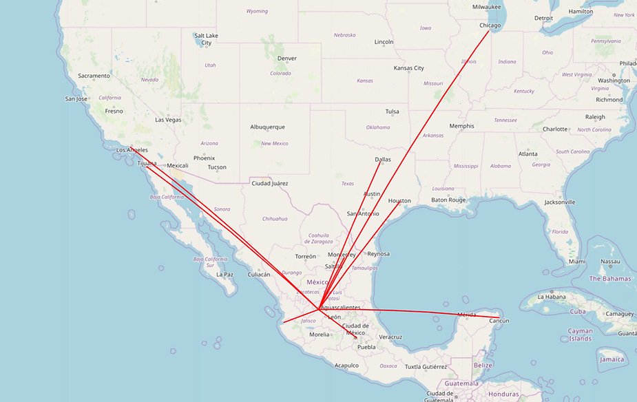 rutas aeropuerto aguascalientes rutas aeropuerto aguascalientes