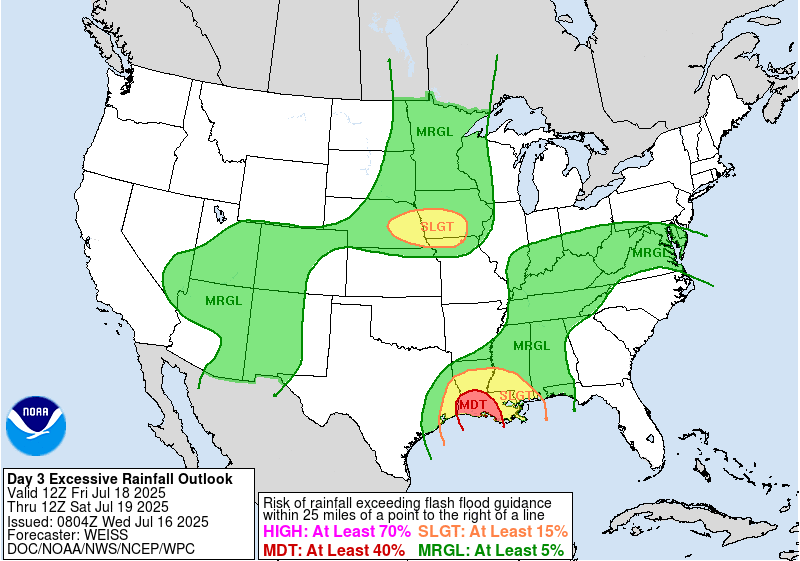 Day 3 Excessive Rainfall Forecast
