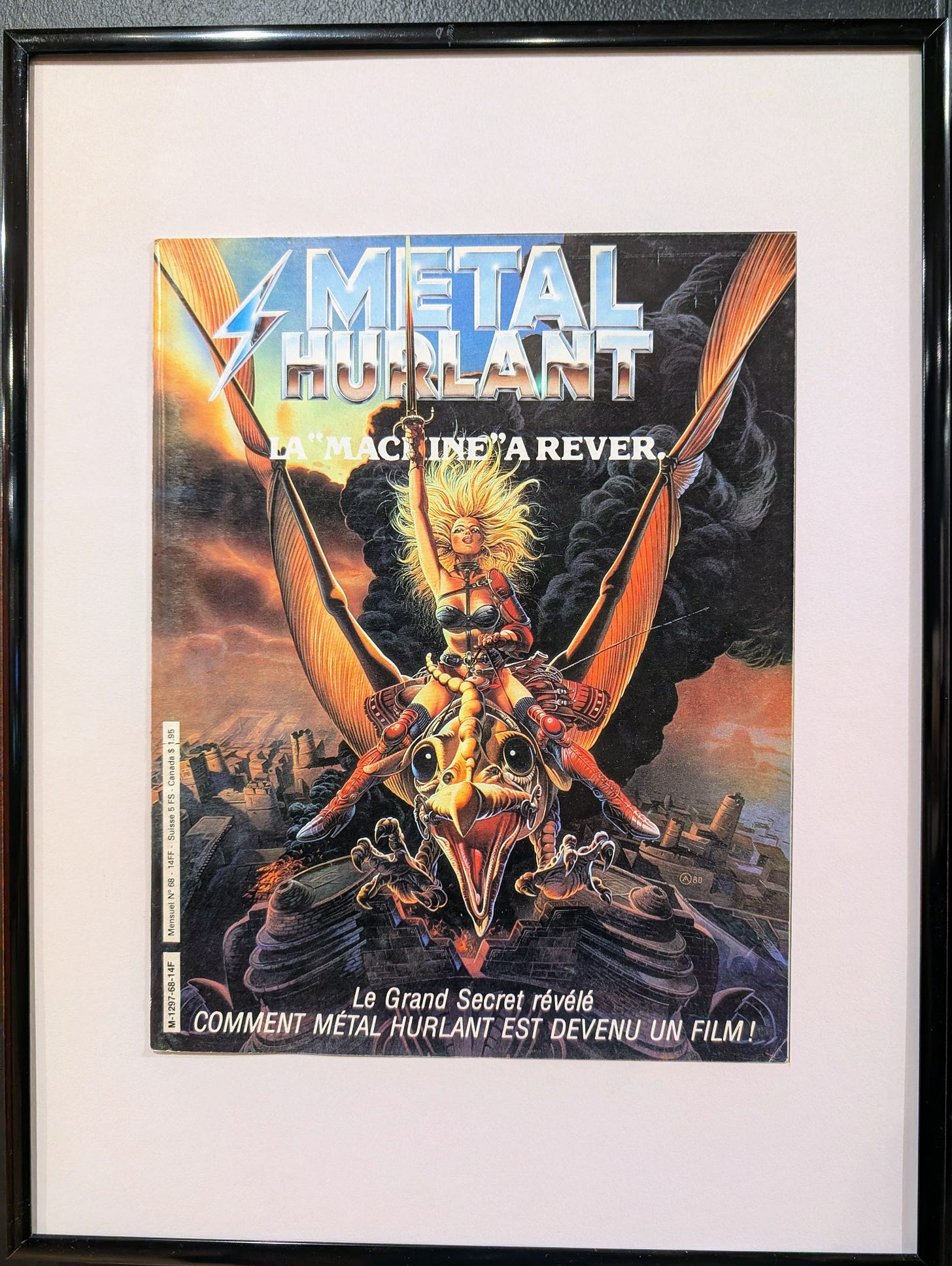 Couverture de Métal Hurlant annonçant la sortie du film inspiré de l'univers de la BD Couverture de Métal Hurlant annonçant la sortie du film inspiré de l'univers de la BD