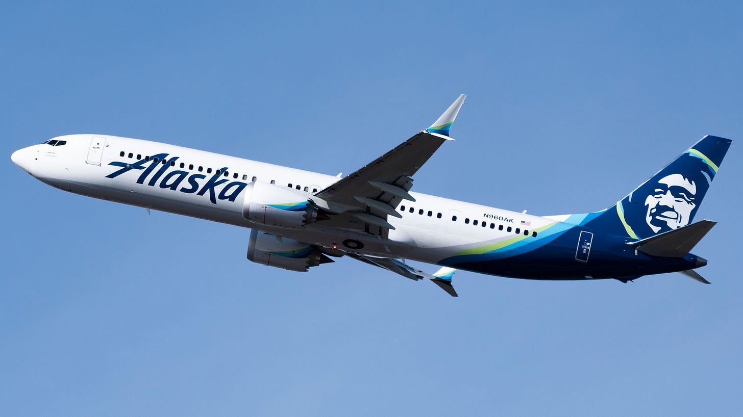 Alaska Airlines Boeing 737 aircraft