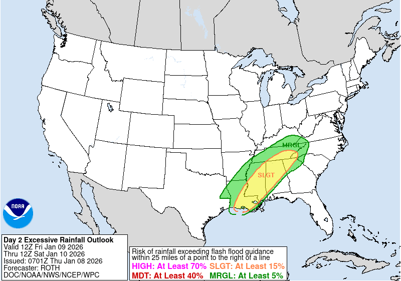 Day 2 Excessive Rainfall Forecast Day 2 Excessive Rainfall Forecast